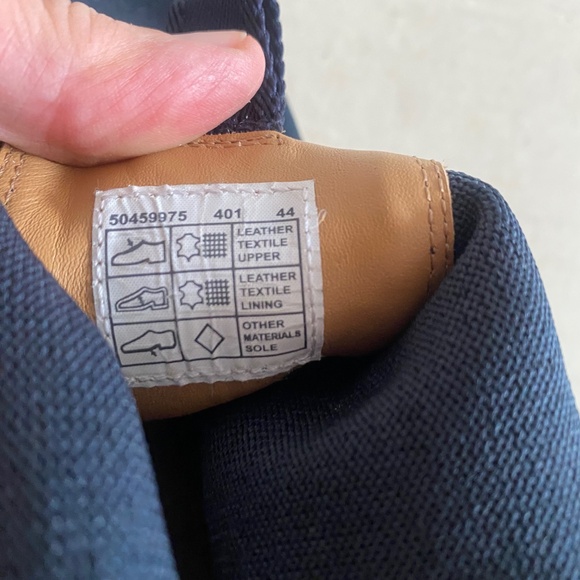 BOSS navy suede Chelsea boots, size 44 - Picture 4 of 8